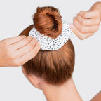 Micro Dot Microfiber Quick-Dry Towel Scrunchies 2pc Set