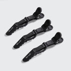 Black No-Slip Alligator Clips 3pc Set
