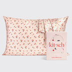 Satin Pillowcase in Cherry Print 2 Pack