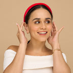 Red. Pink & Green Velvet Headbands