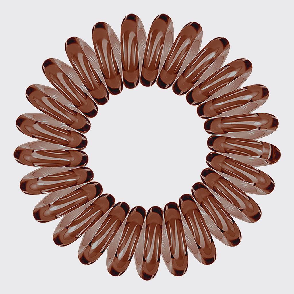 Brunette Spiral Hair Ties 8pc Set