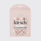 XL Terracotta Checker Creaseless Clips 2pc Set