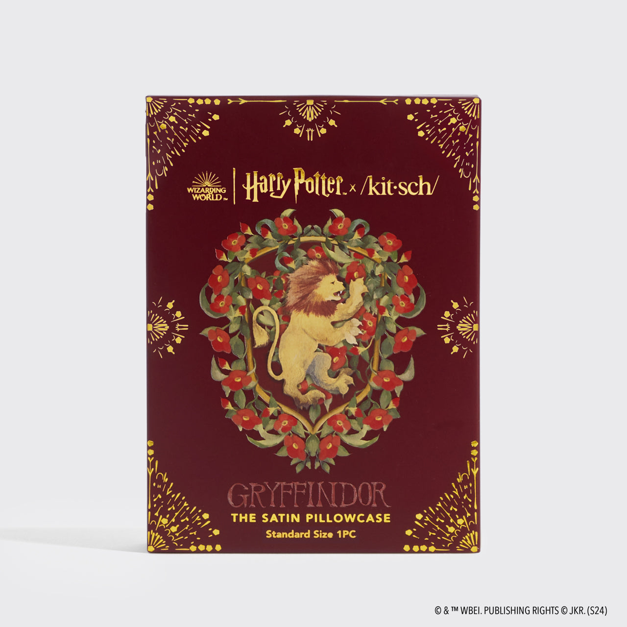 Kitsch x Harry Potter Satin Pillowcase in Gryffindor 2 Pack