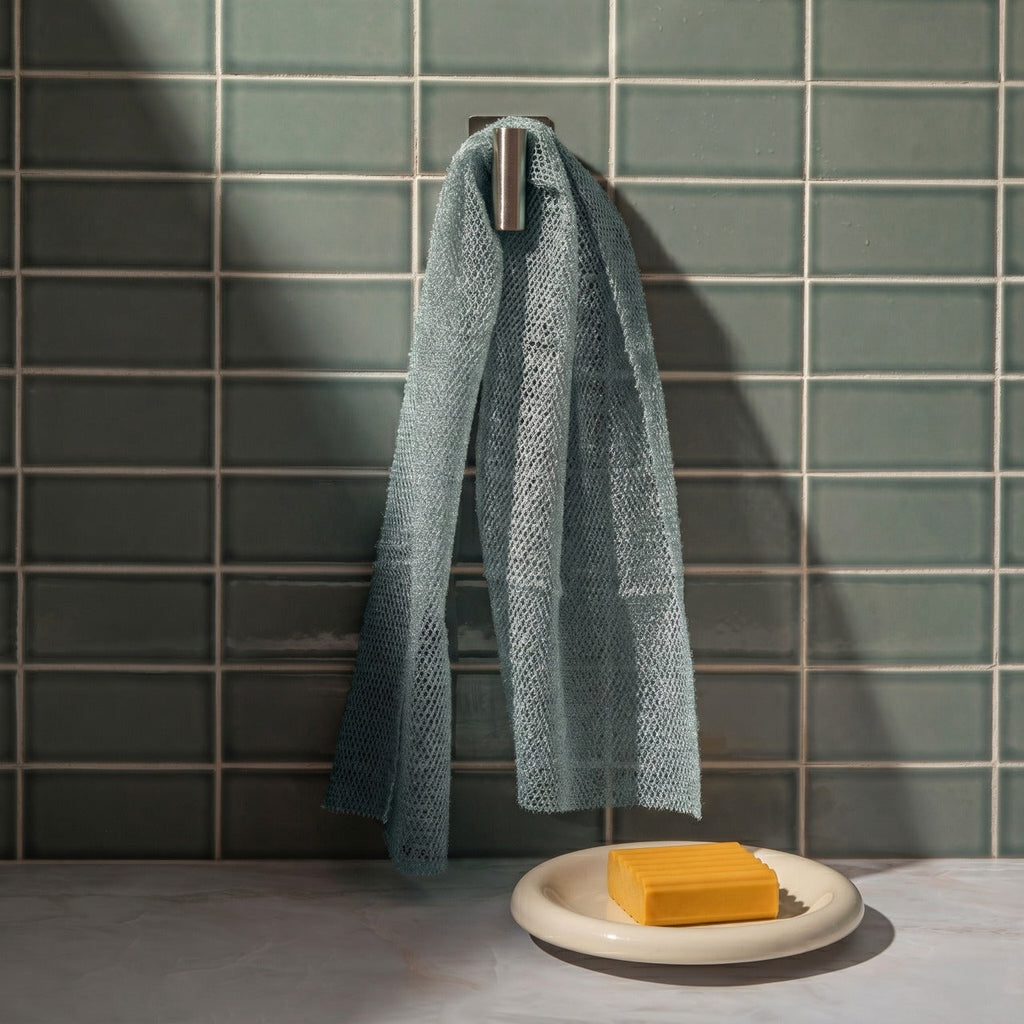 Aqua Grey African Net Sponge