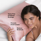 Satin Pillowcase in Blush 4 Pack